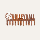 Volleyball Medal Display hooks