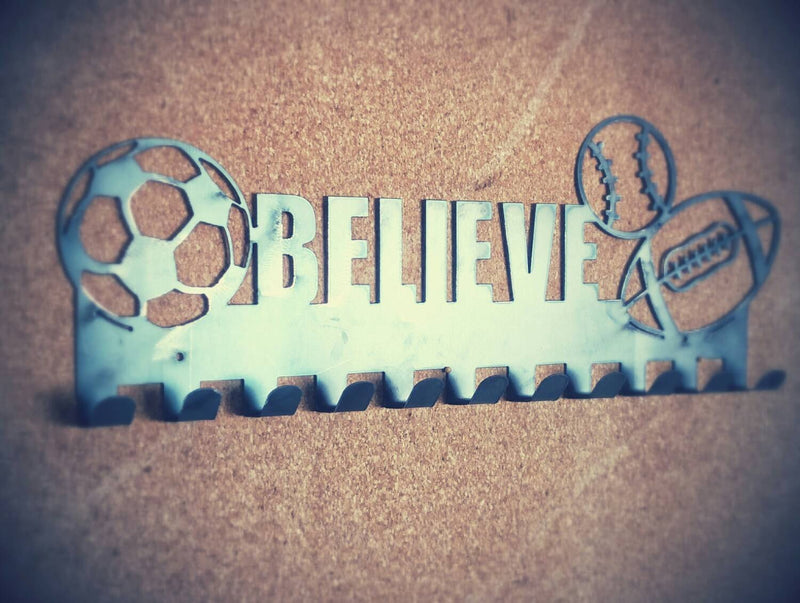 Believe medal hanger with 3 sports